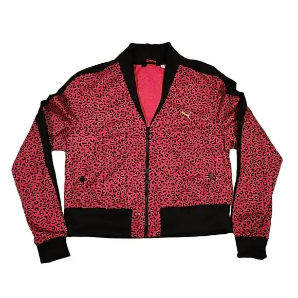 Puma Jackets Coats Womens Puma Wild Cheetah Leopard Animal